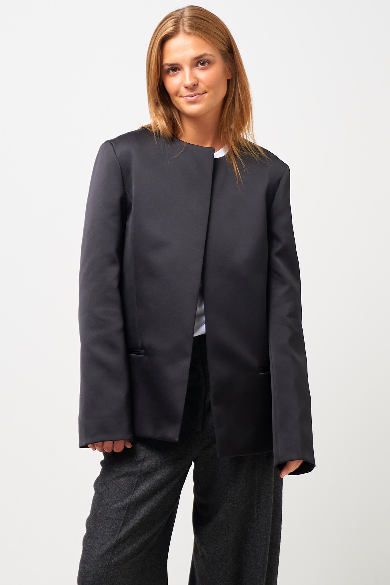 Satin Dinner Jacket Black