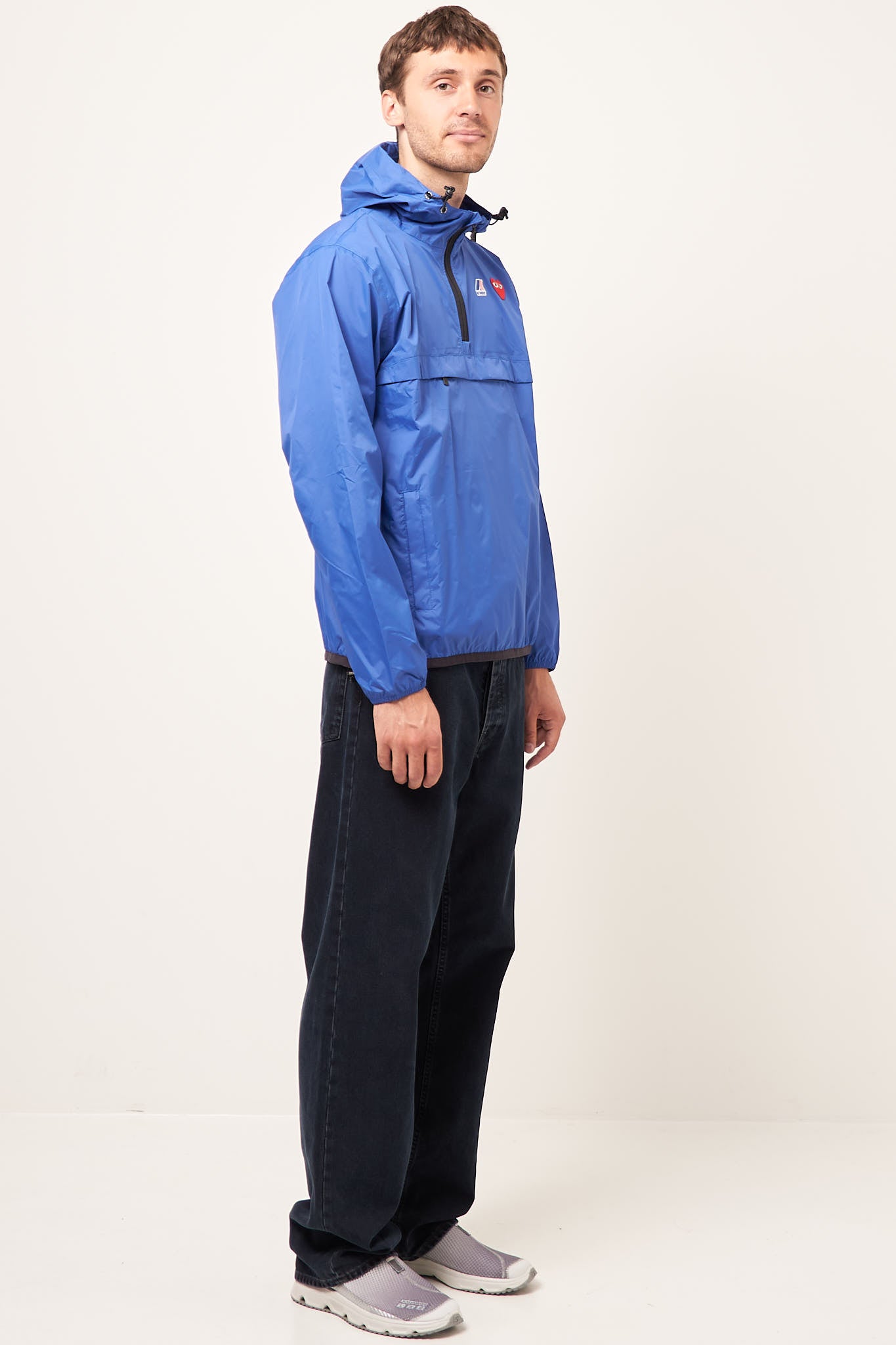 K-Way Hoodie Half Zip Blue