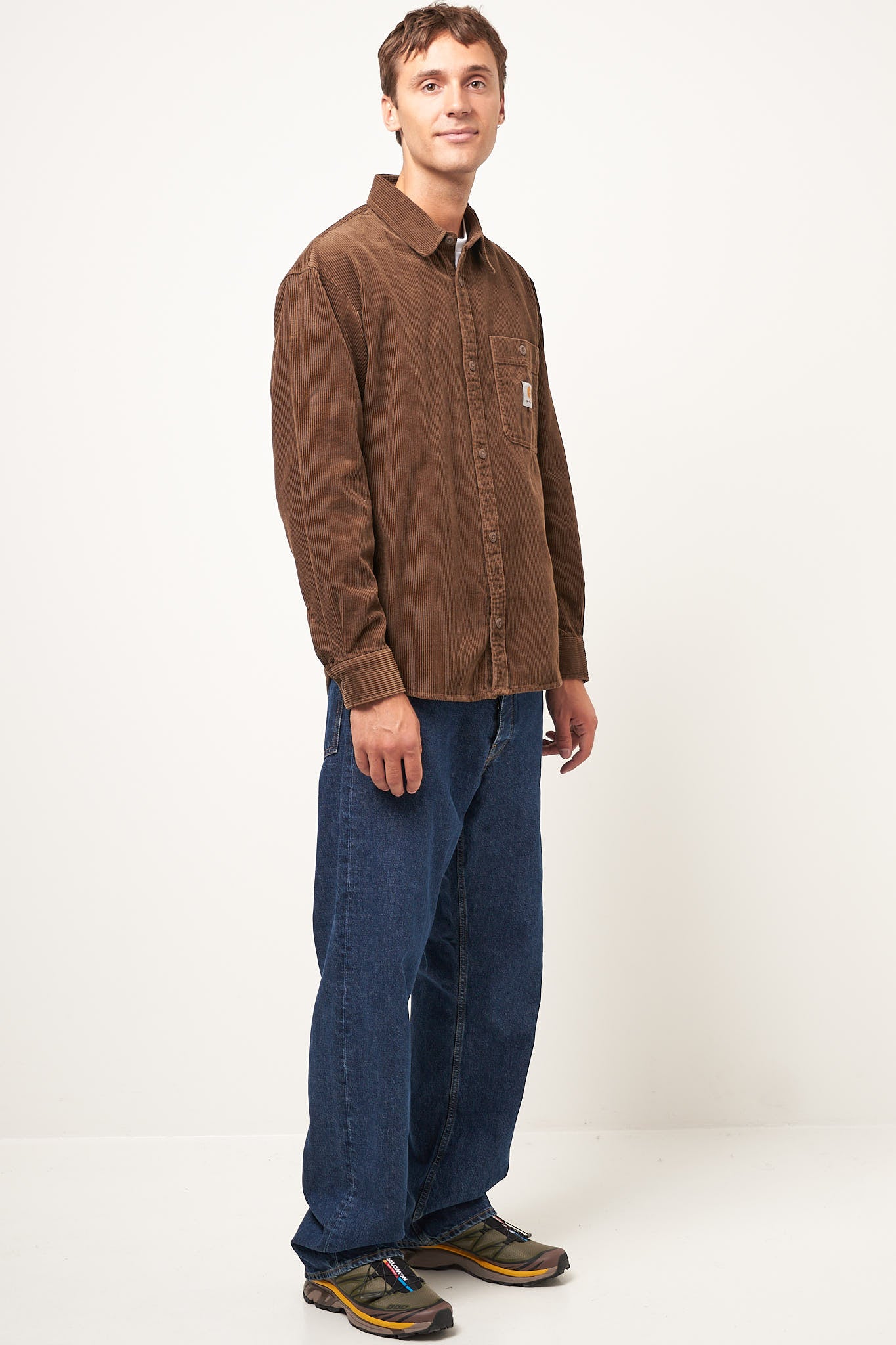 L/S Flint Shirt Chocolate Rinsed