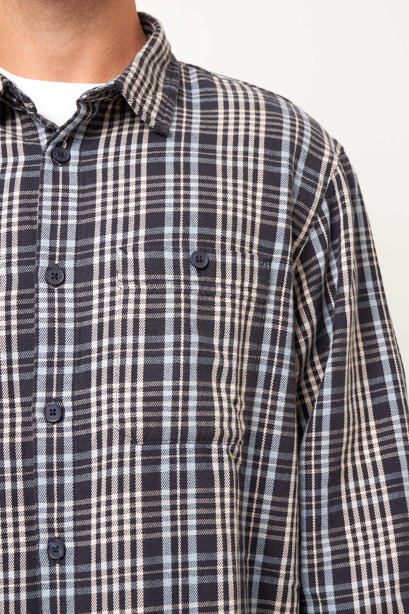 L/S Mandlik Shirt Mandlik Check/Dark Navy