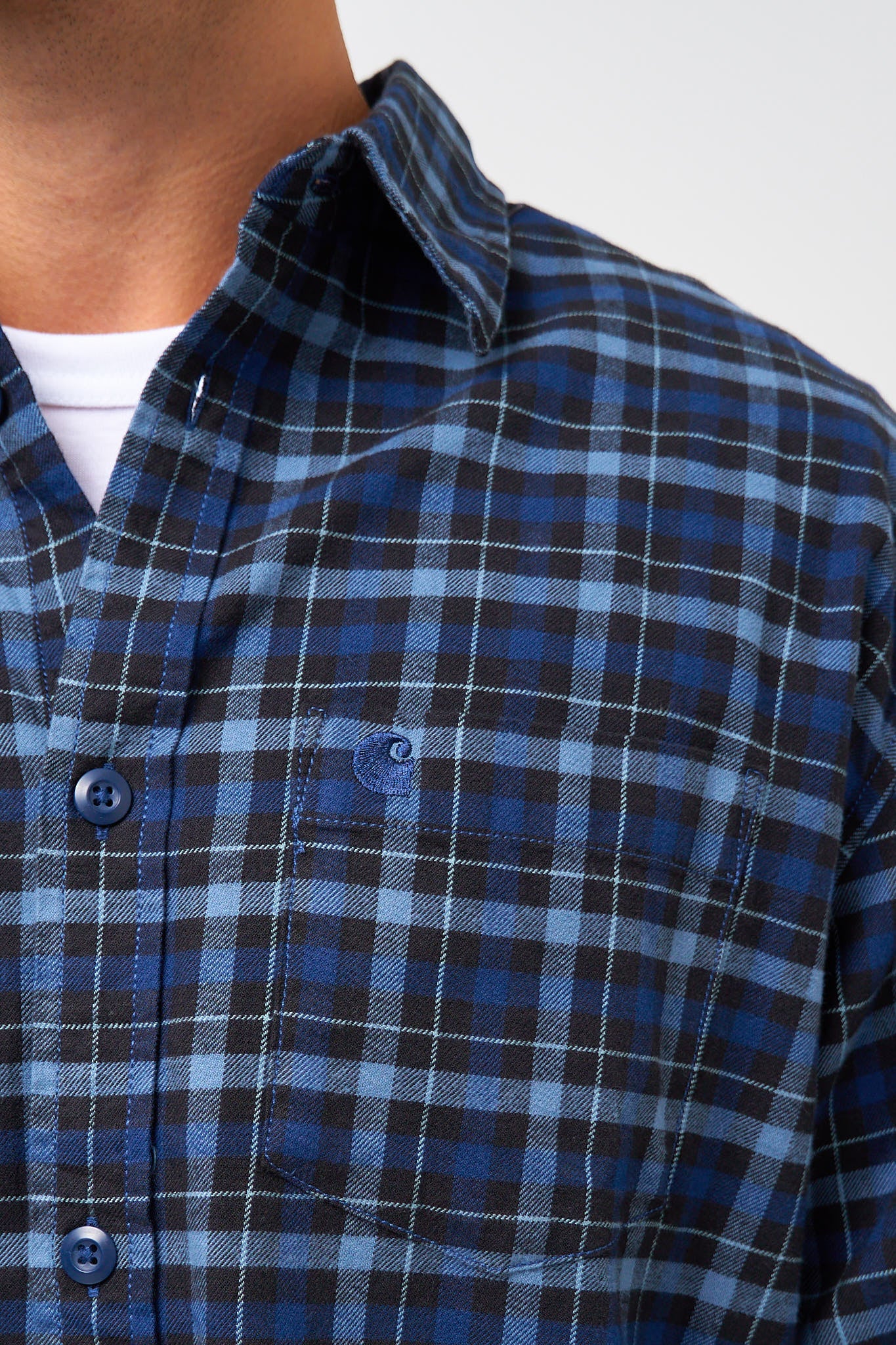 L/S Widmark Shirt Check/Jupiter