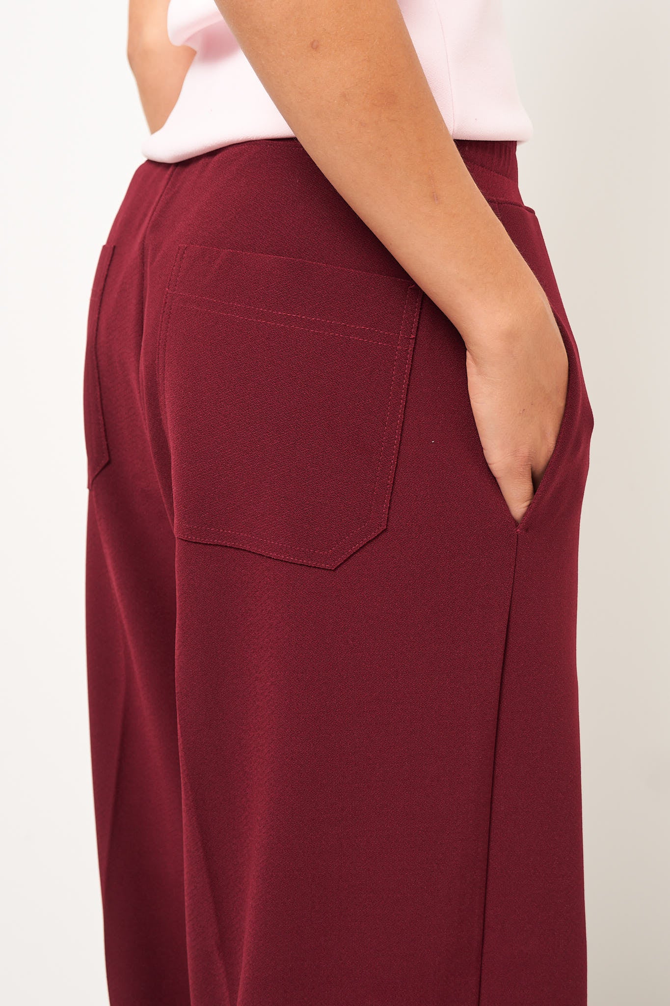 Lay2 Drawstring Trousers Burgundy