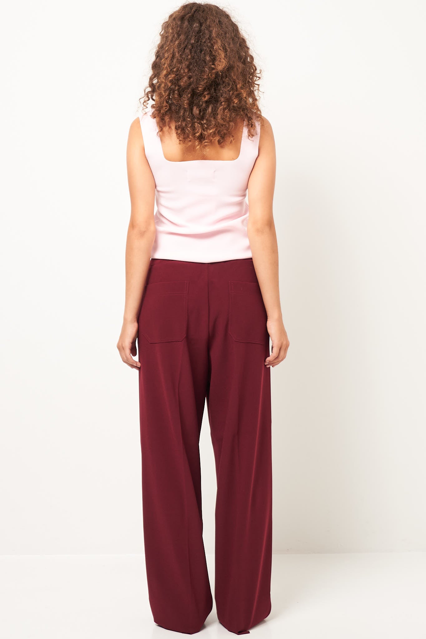 Lay2 Drawstring Trousers Burgundy