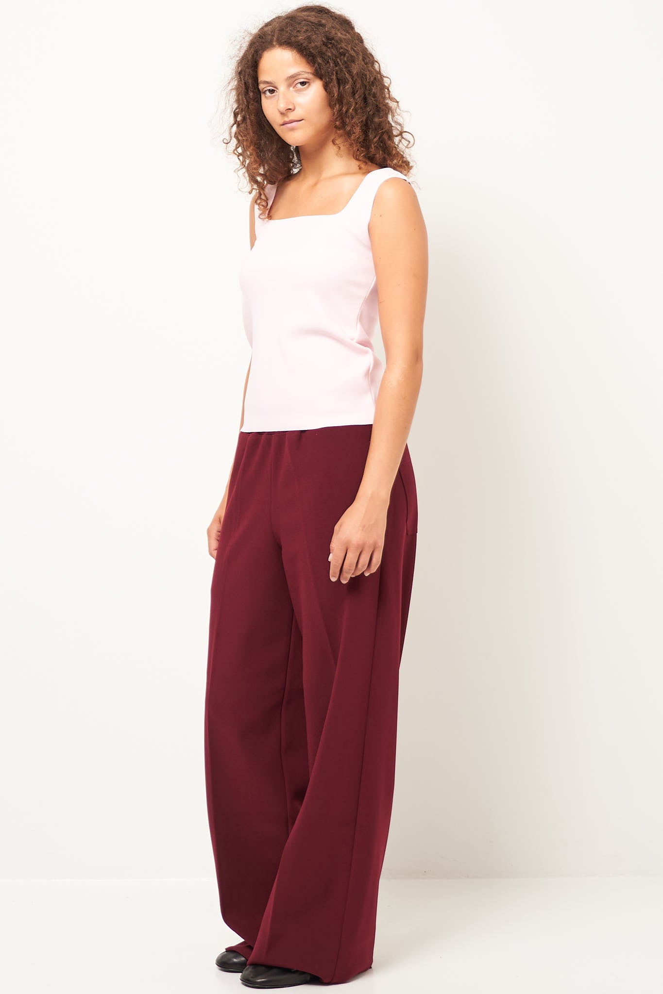 Lay2 Drawstring Trousers Burgundy