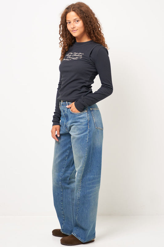 Layered Long-Sleeve T-Shirt Black