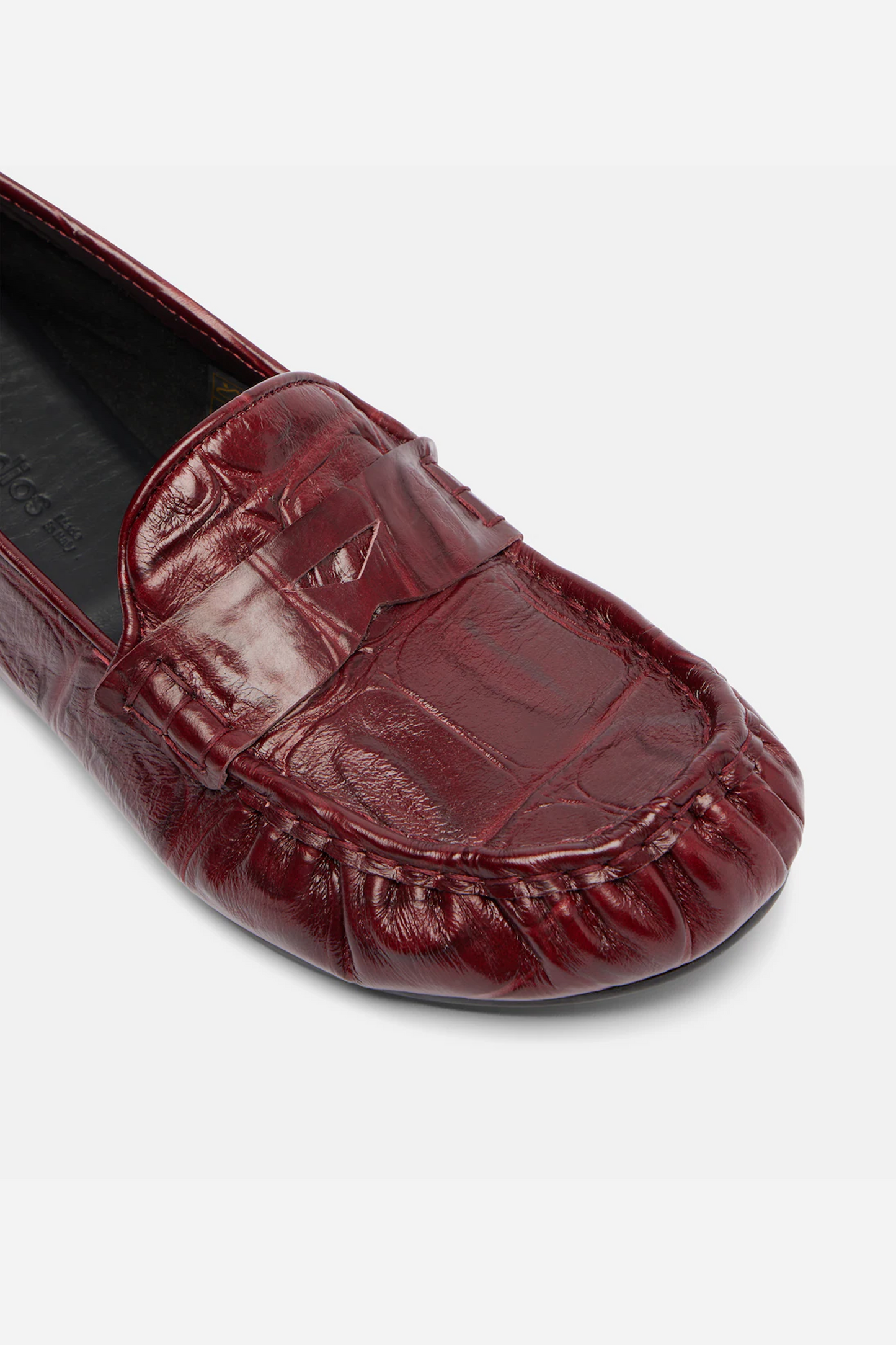 Leather Loafers Burgundy
