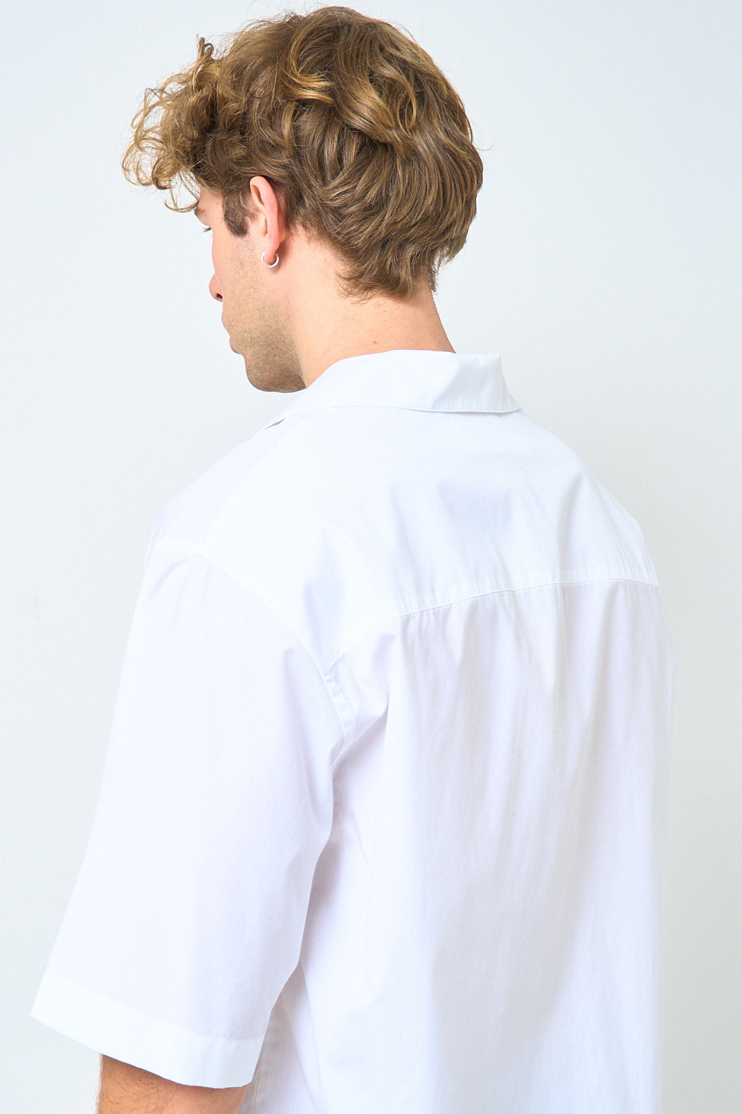 Logo Shirt Organic Poplin Lily White