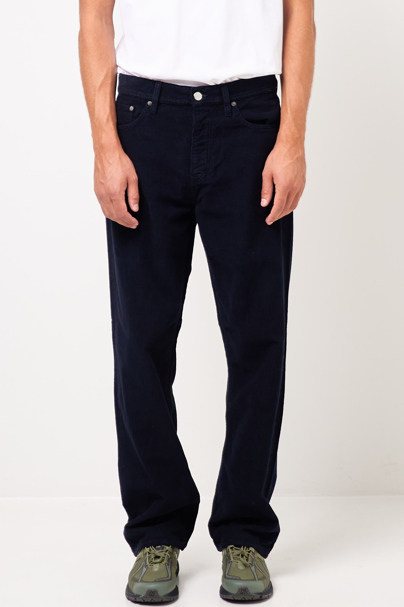 Loose Cord Trousers Navy