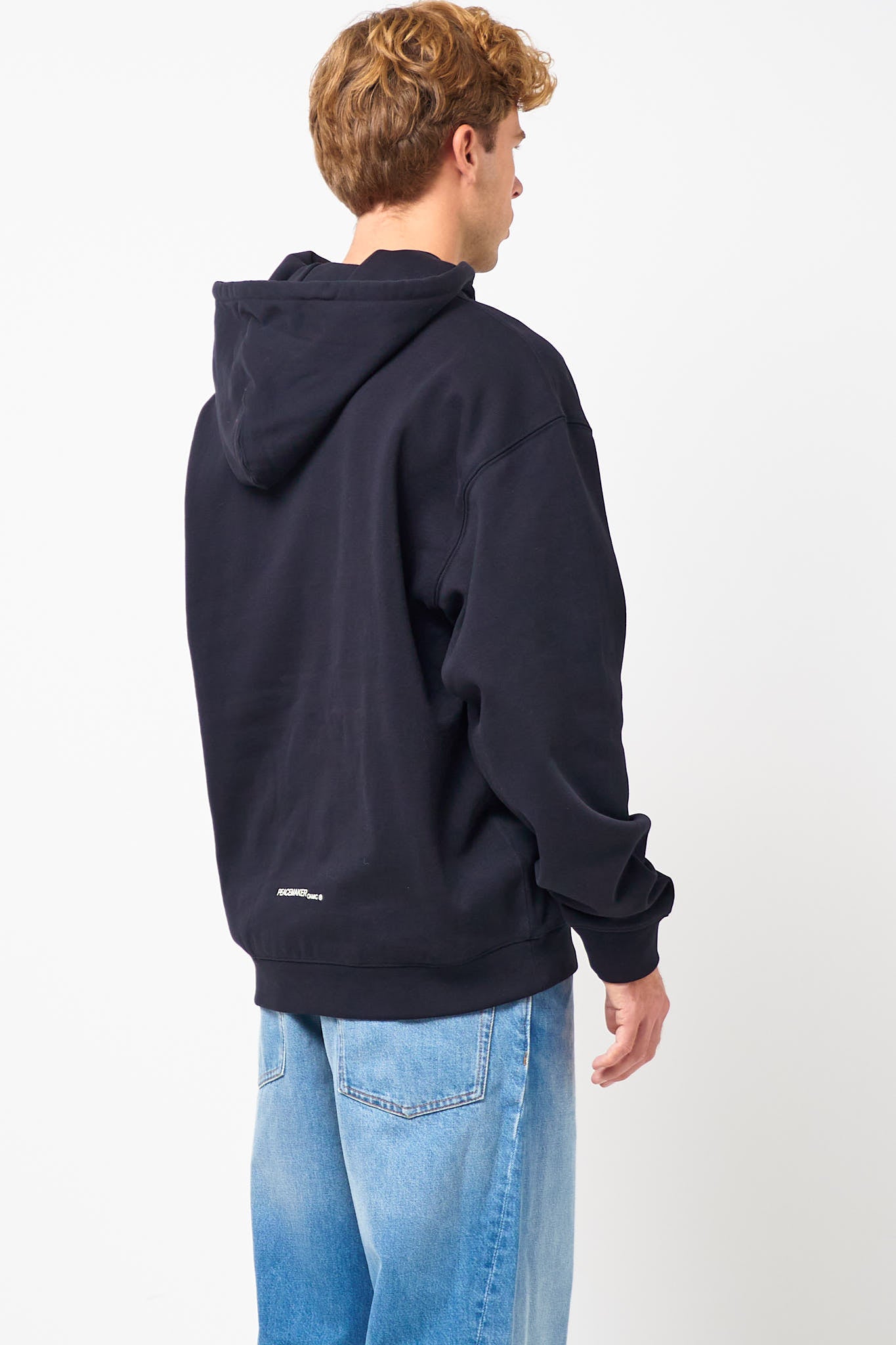 Loose Fit Hoodie Languages Print Black