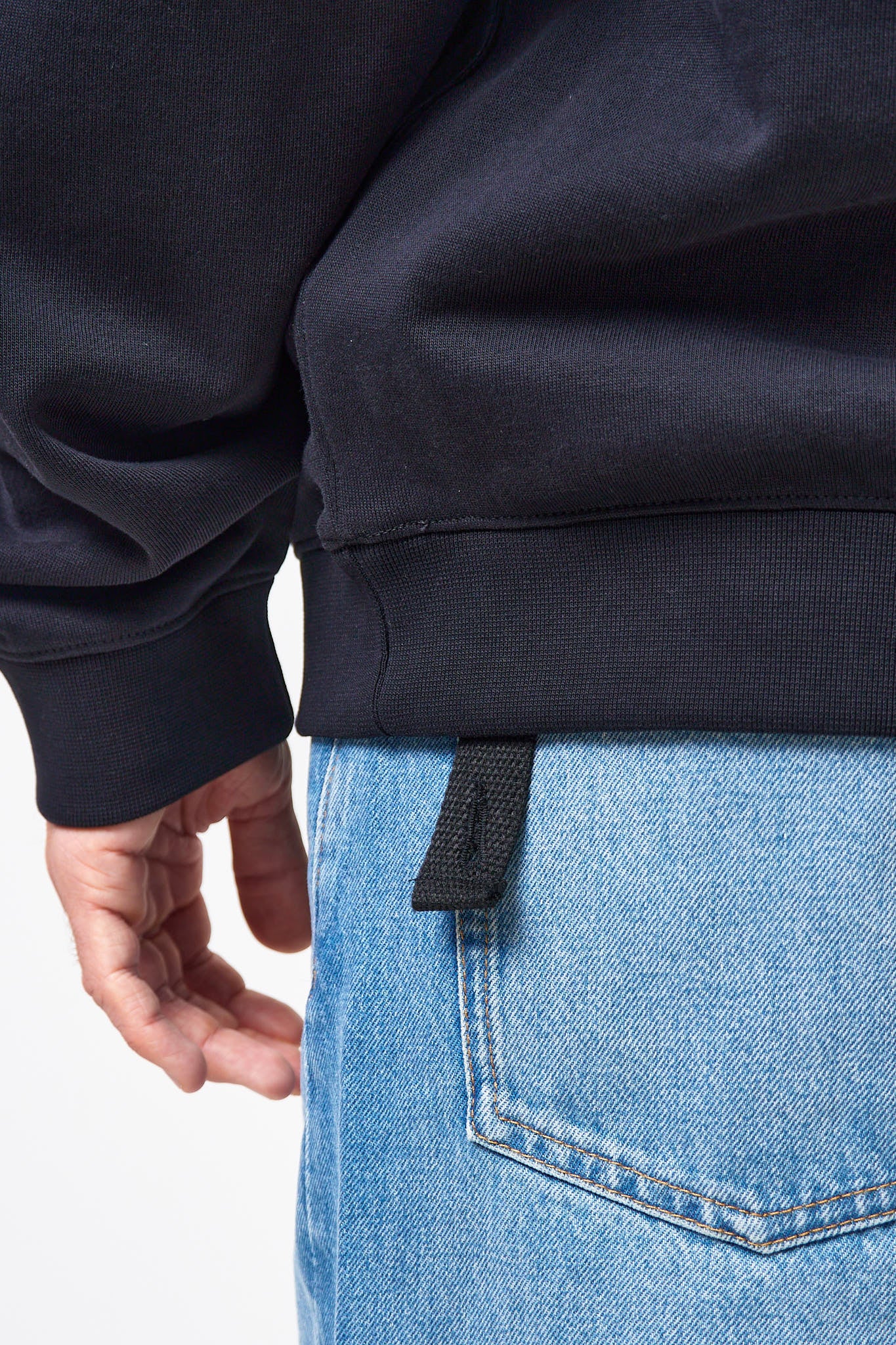 Loose Fit Hoodie Languages Print Black