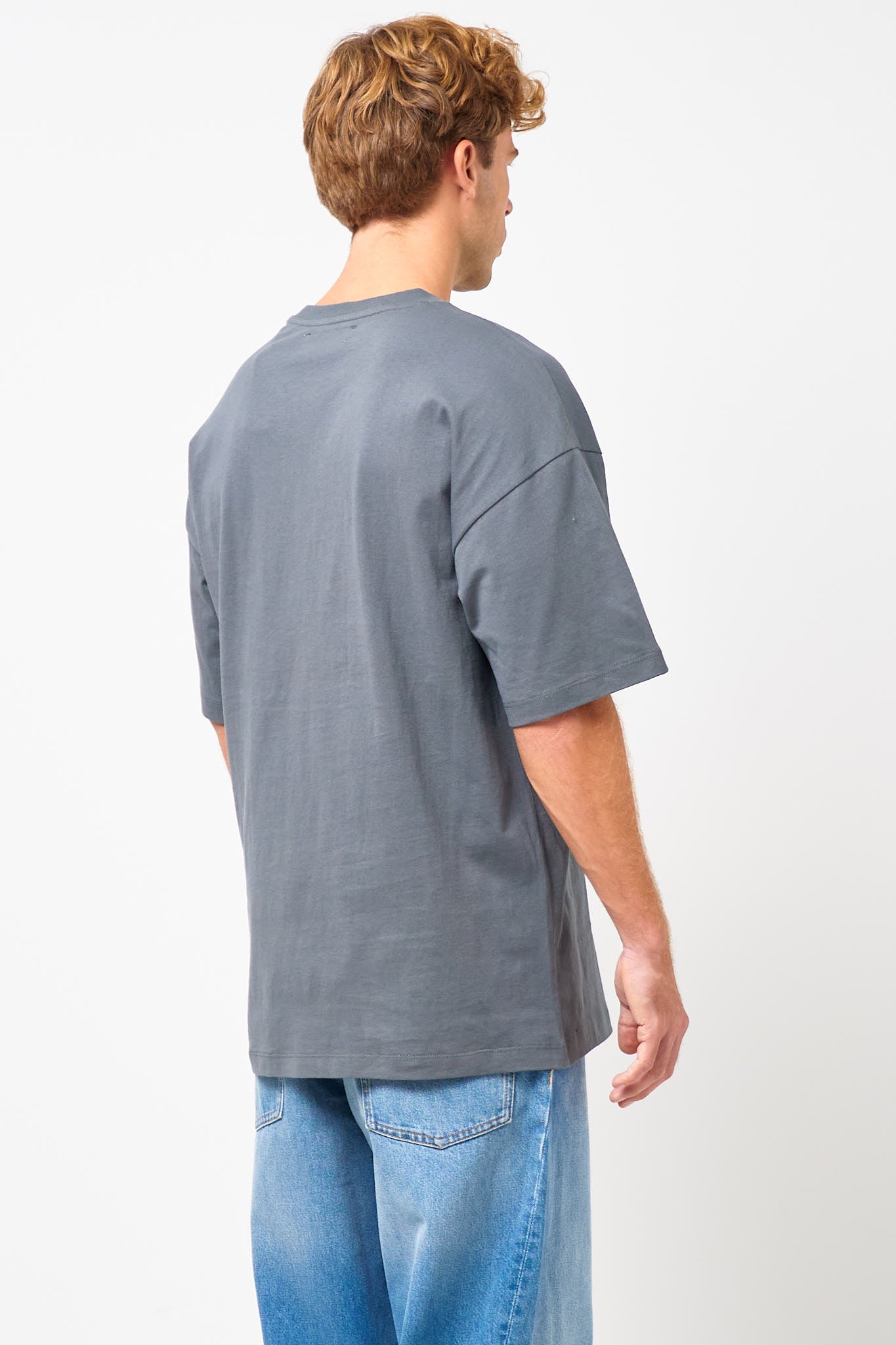 Loose Fit T-Shirt Landart Print Gray