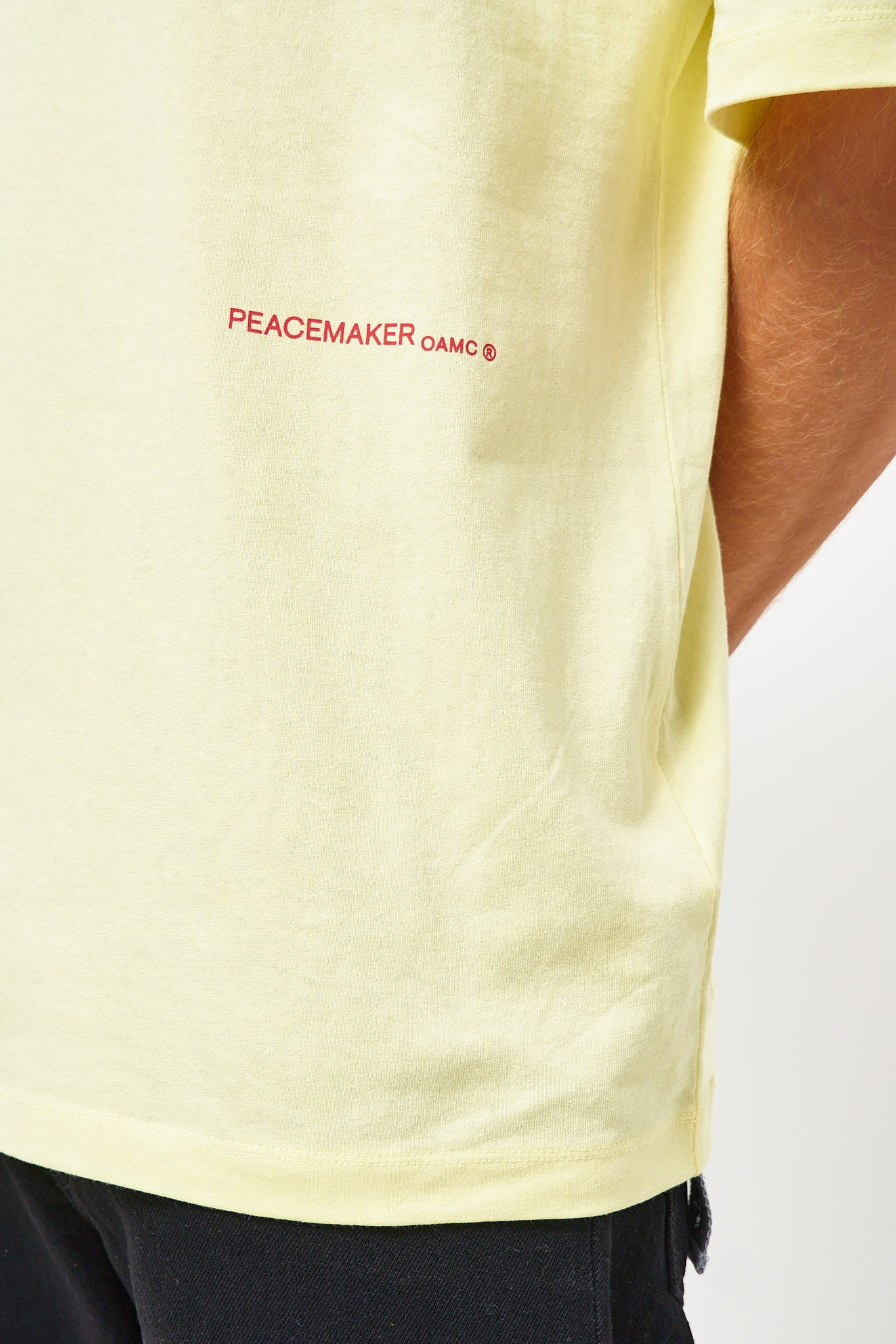 Loose Fit T-Shirt Languages Print Yellow