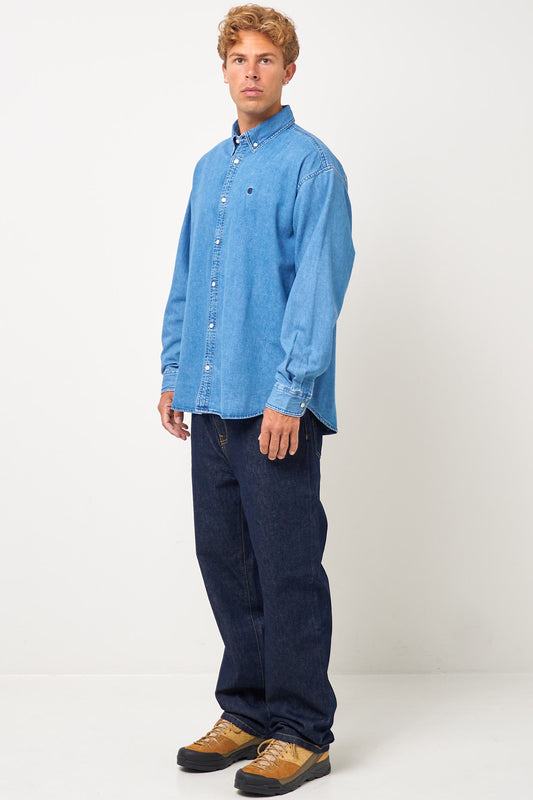 Lucas Shirt Blue Stone Washed