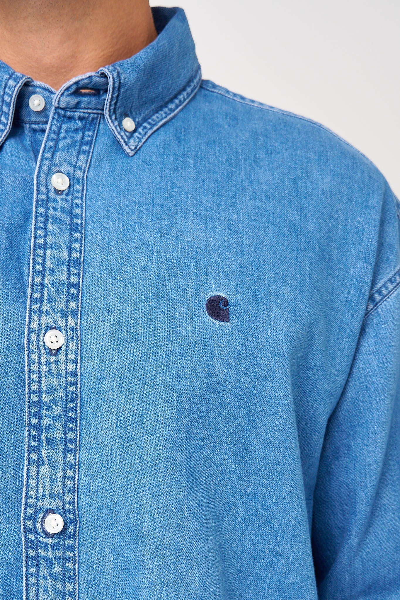 Lucas Shirt Blue Stone Washed