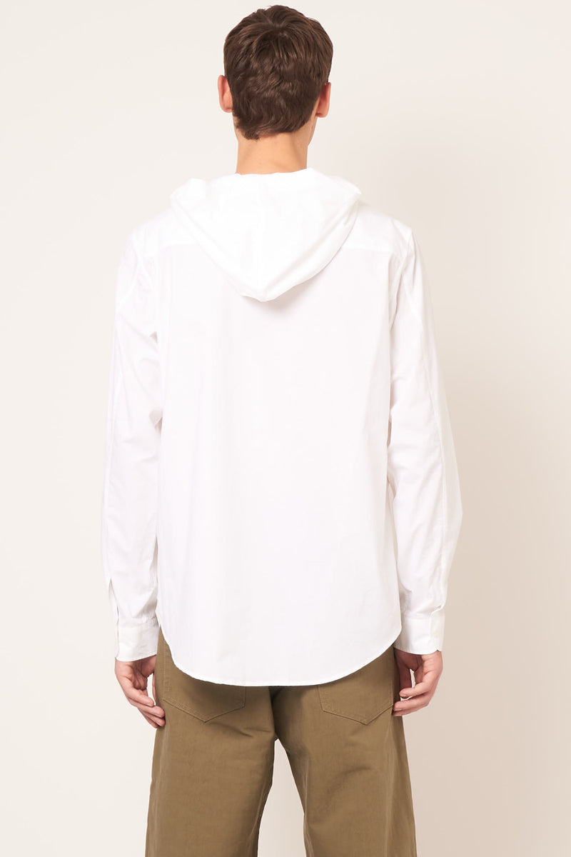 Hooded Shirt White