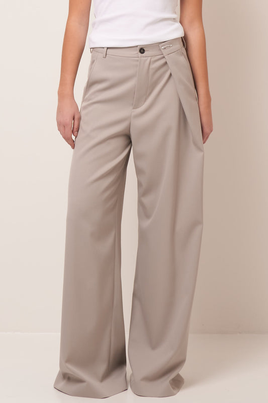 Irregular Pants Light Grey