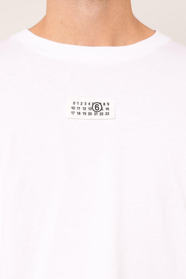 Long Sleeve Label T-Shirt White