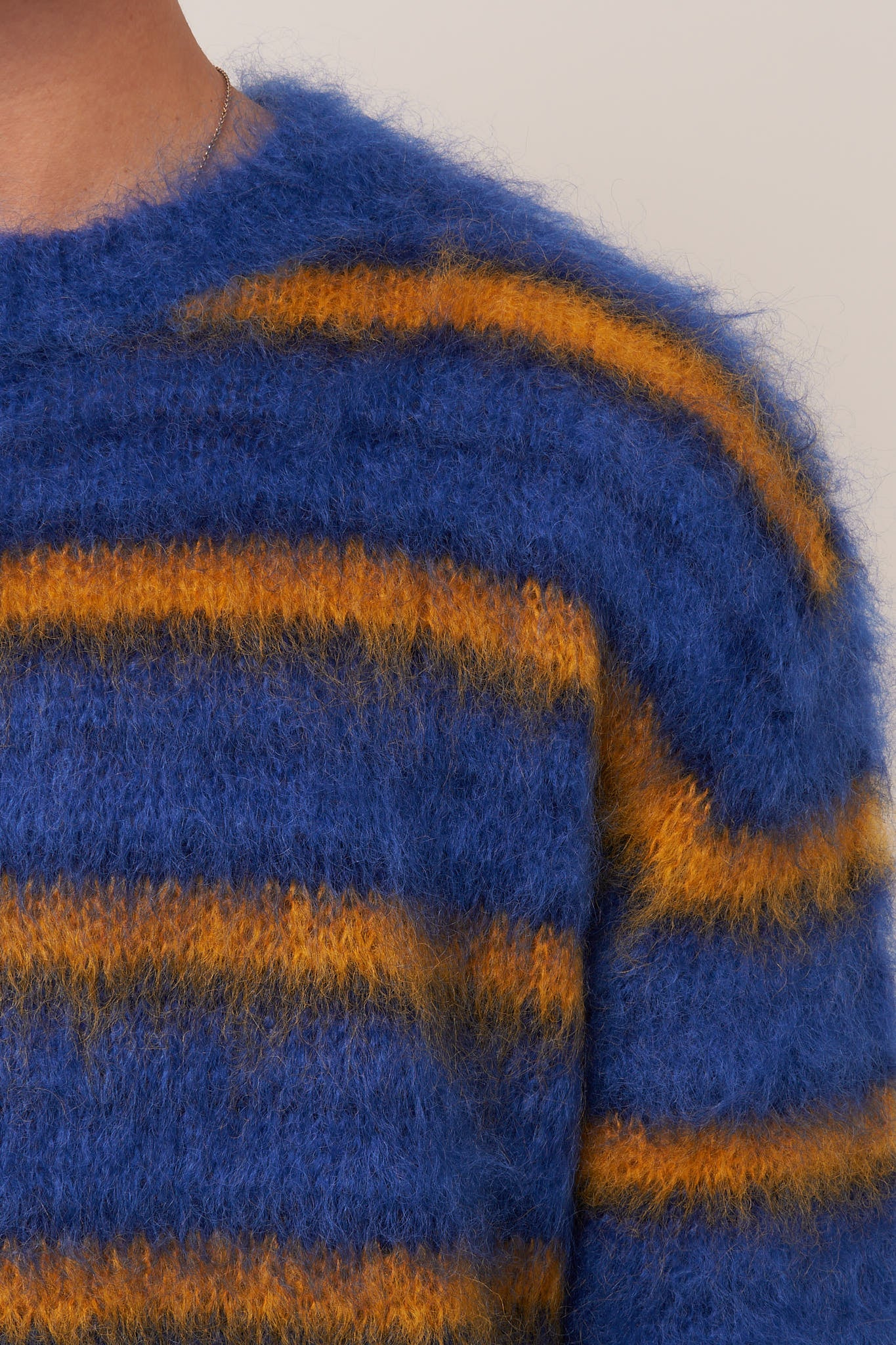 Iconic Stripe Sweater Royal Blue