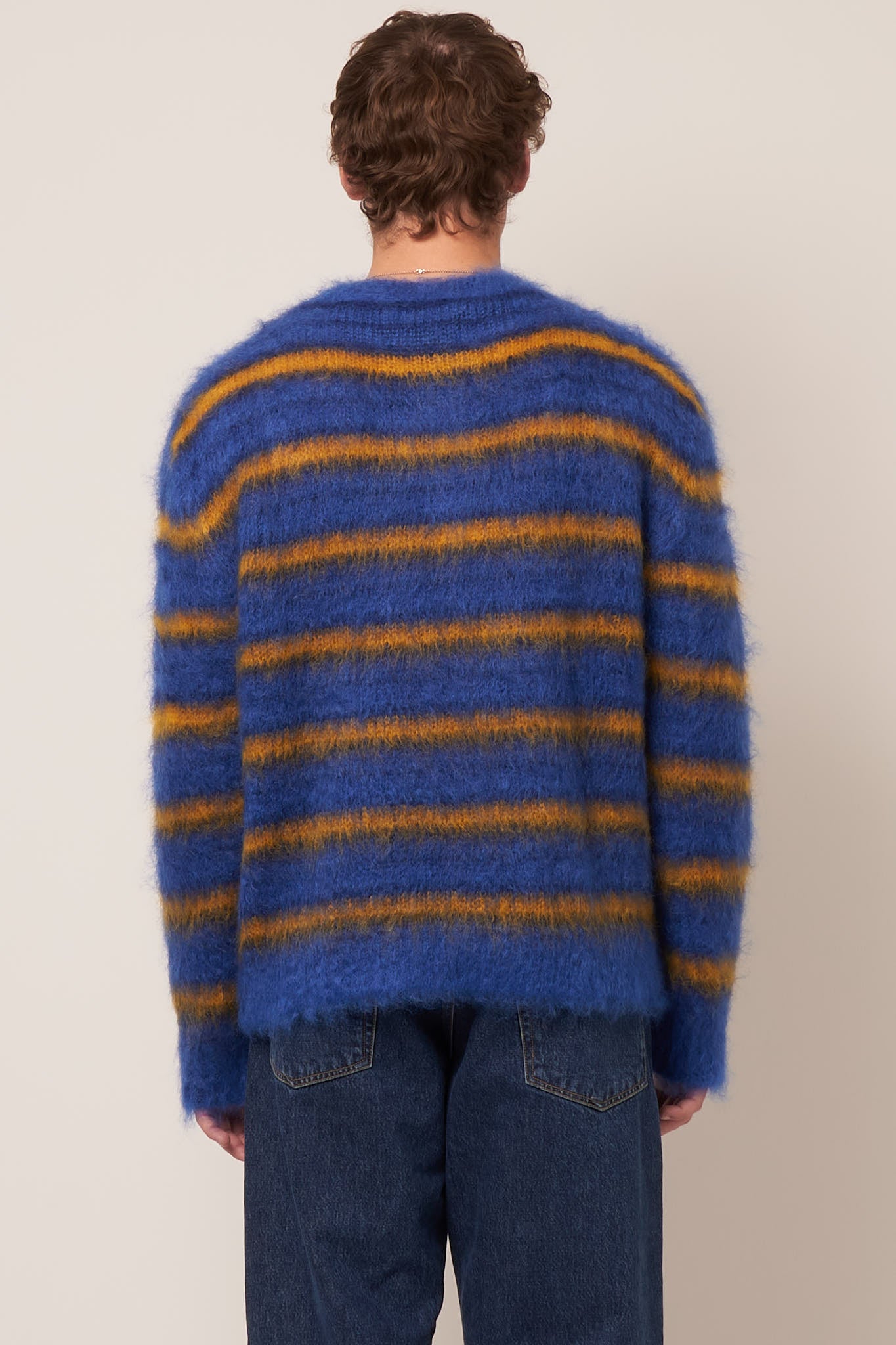 Iconic Stripe Sweater Royal Blue