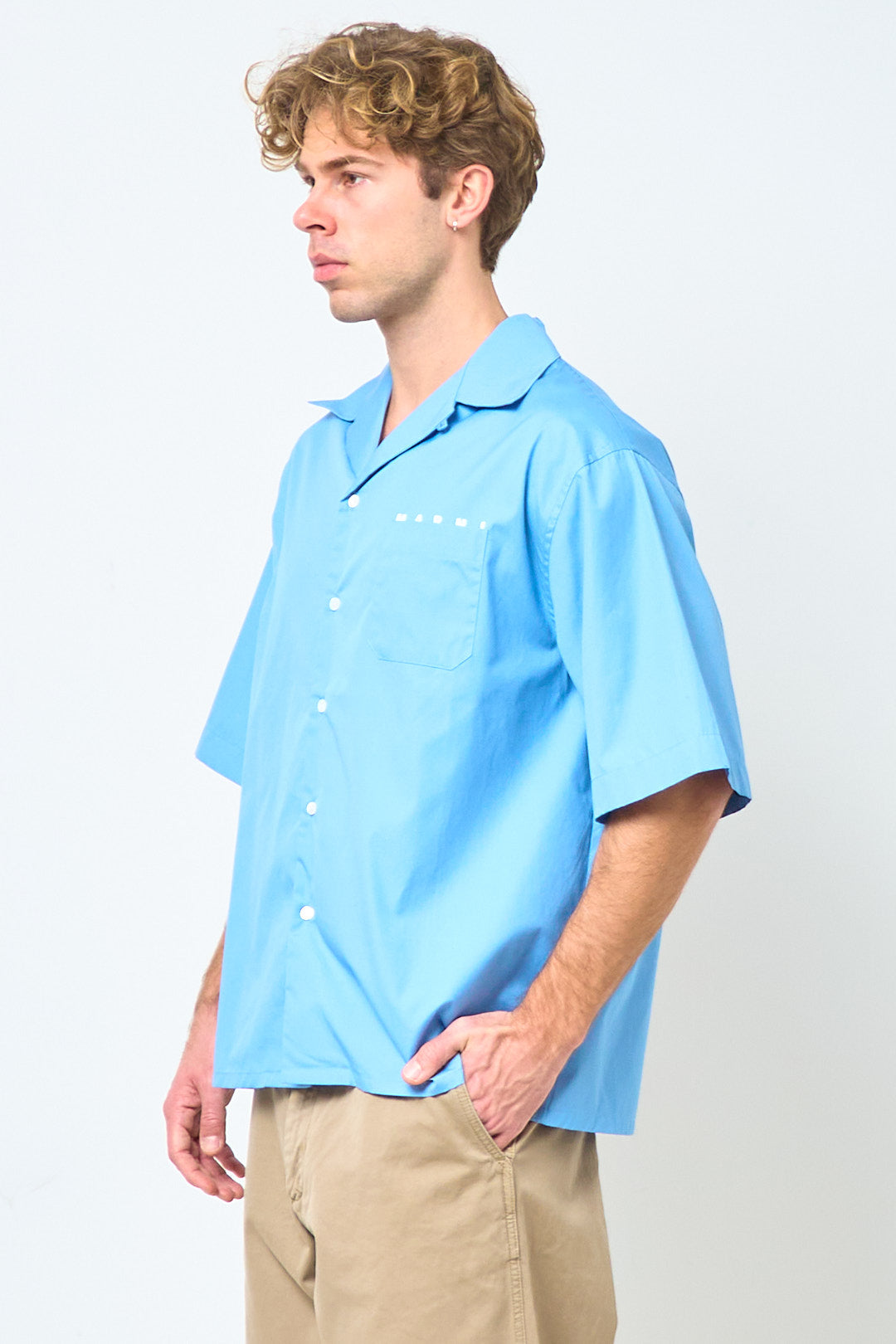 Logo Shirt Organic Poplin Sky