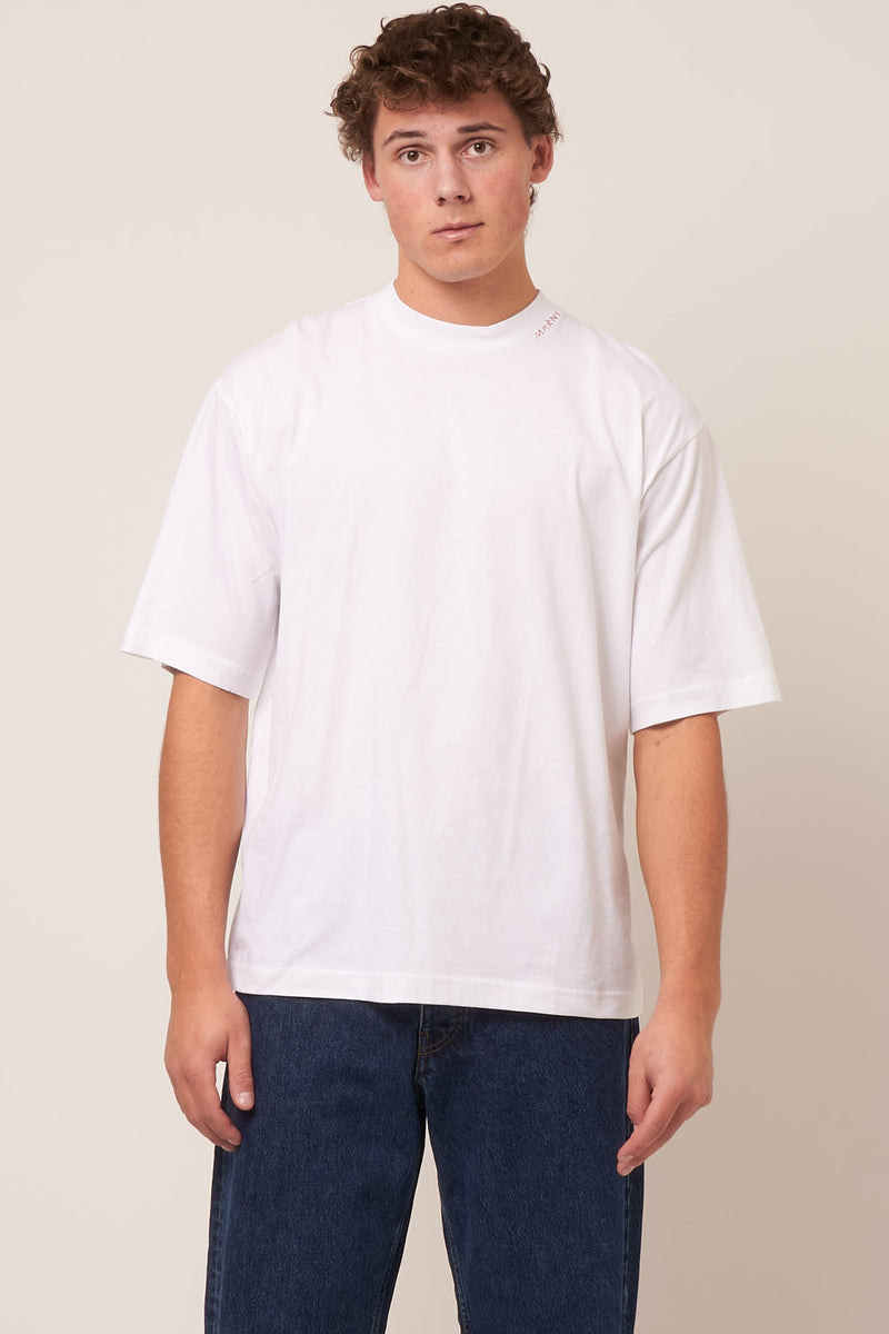 Marni Stitch T-Shirt Lily White