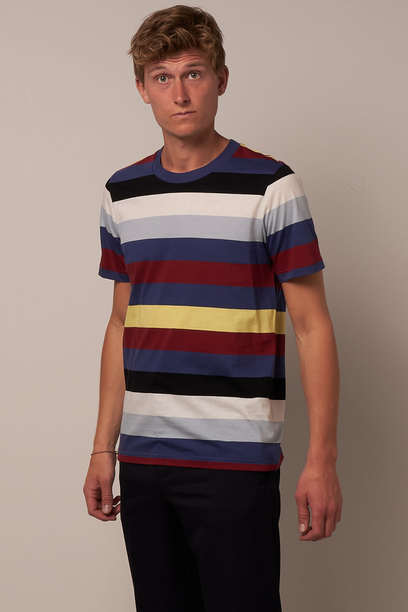 Multi Stripe T-Shirt Blue
