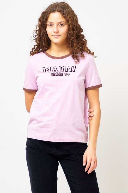 Marni Since 94' T-Shirt Light Pink/Brown