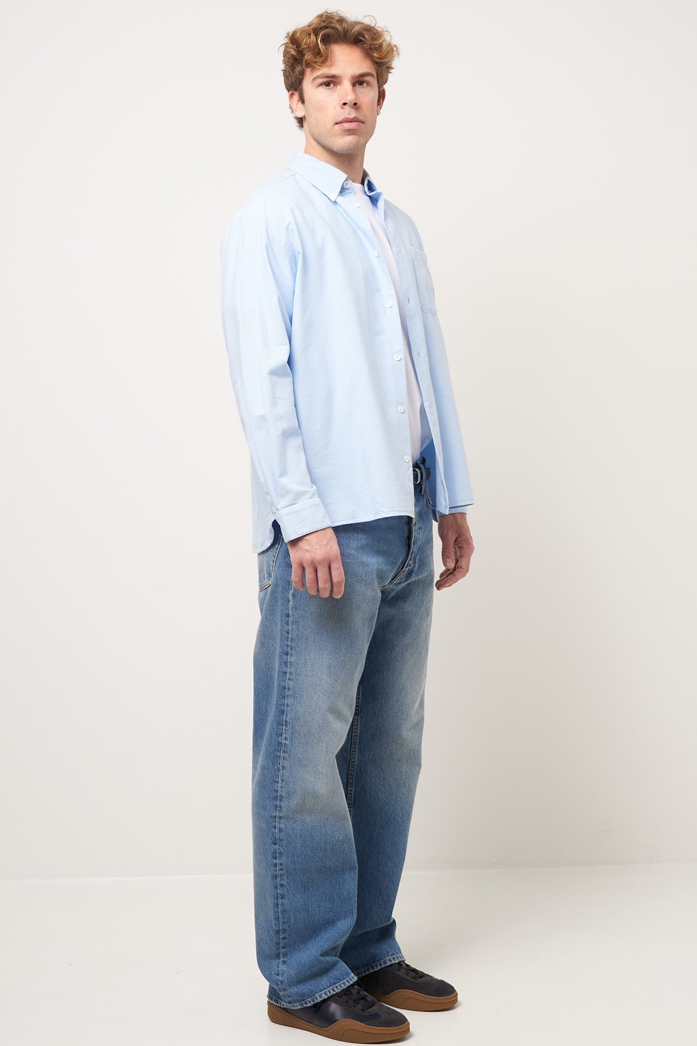 Mateo Logo Shirt Light Blue