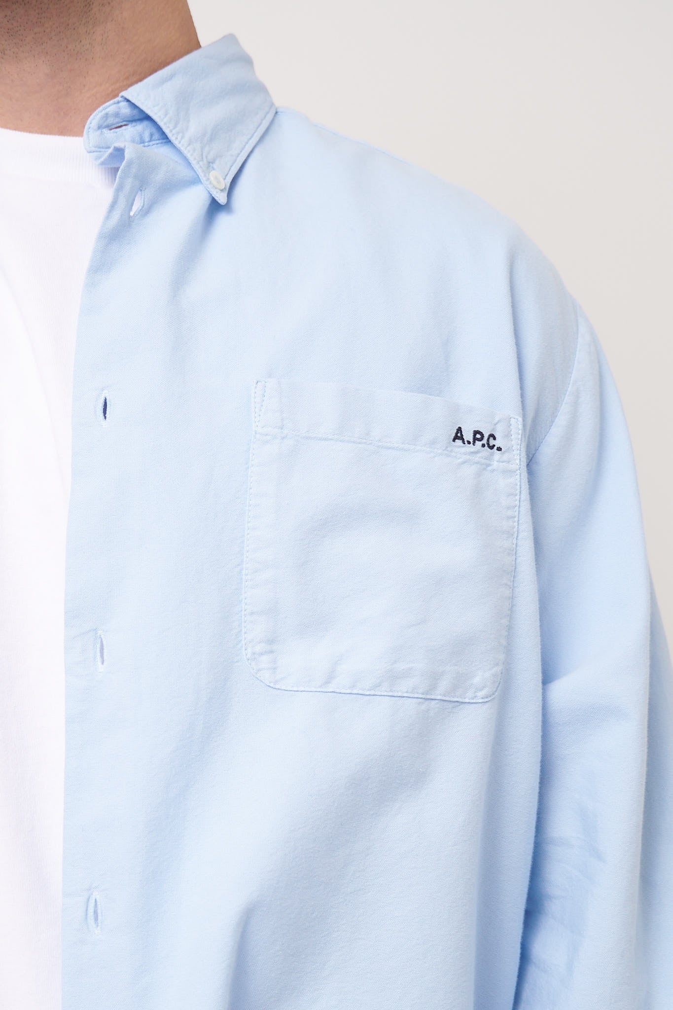 Mateo Logo Shirt Light Blue