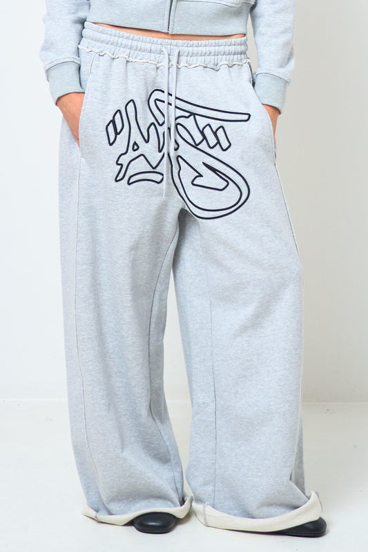 Mikheil Wide Sweat Pants Grey
