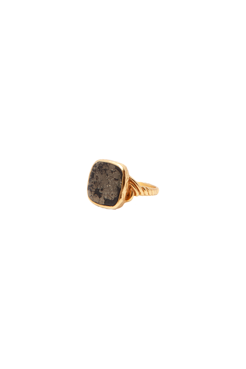 Delphine Ring Black/Gold