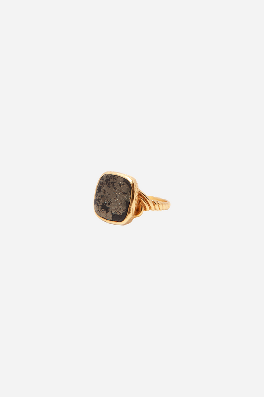 Delphine Ring Black/Gold