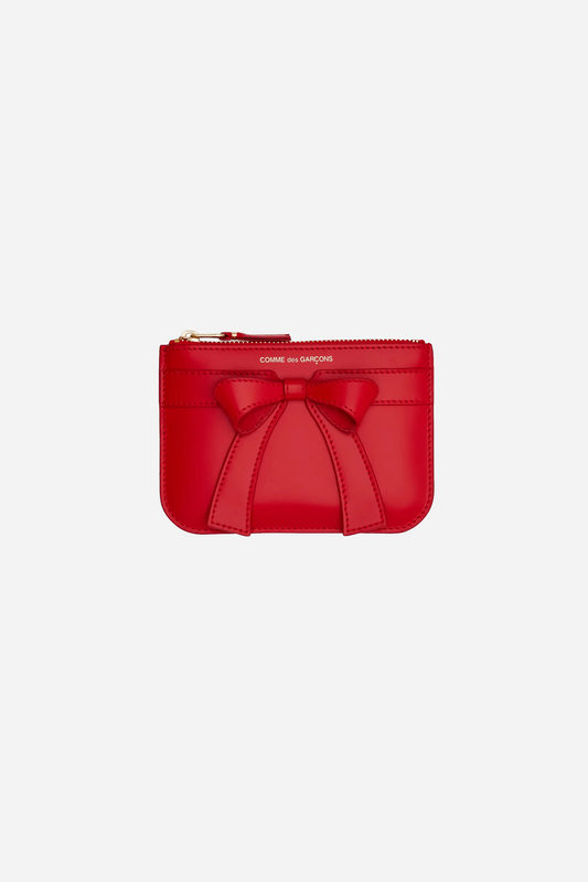 Mini Bow Wallet Red