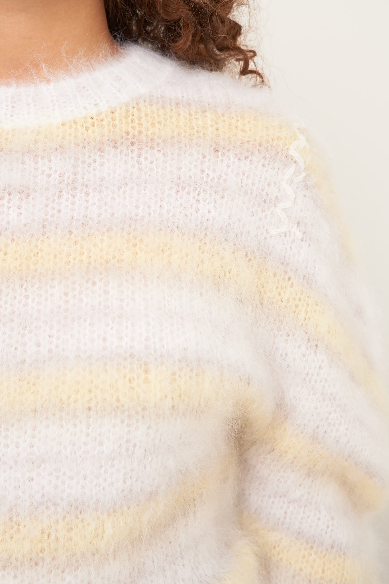 Mohair Jumper Lily White