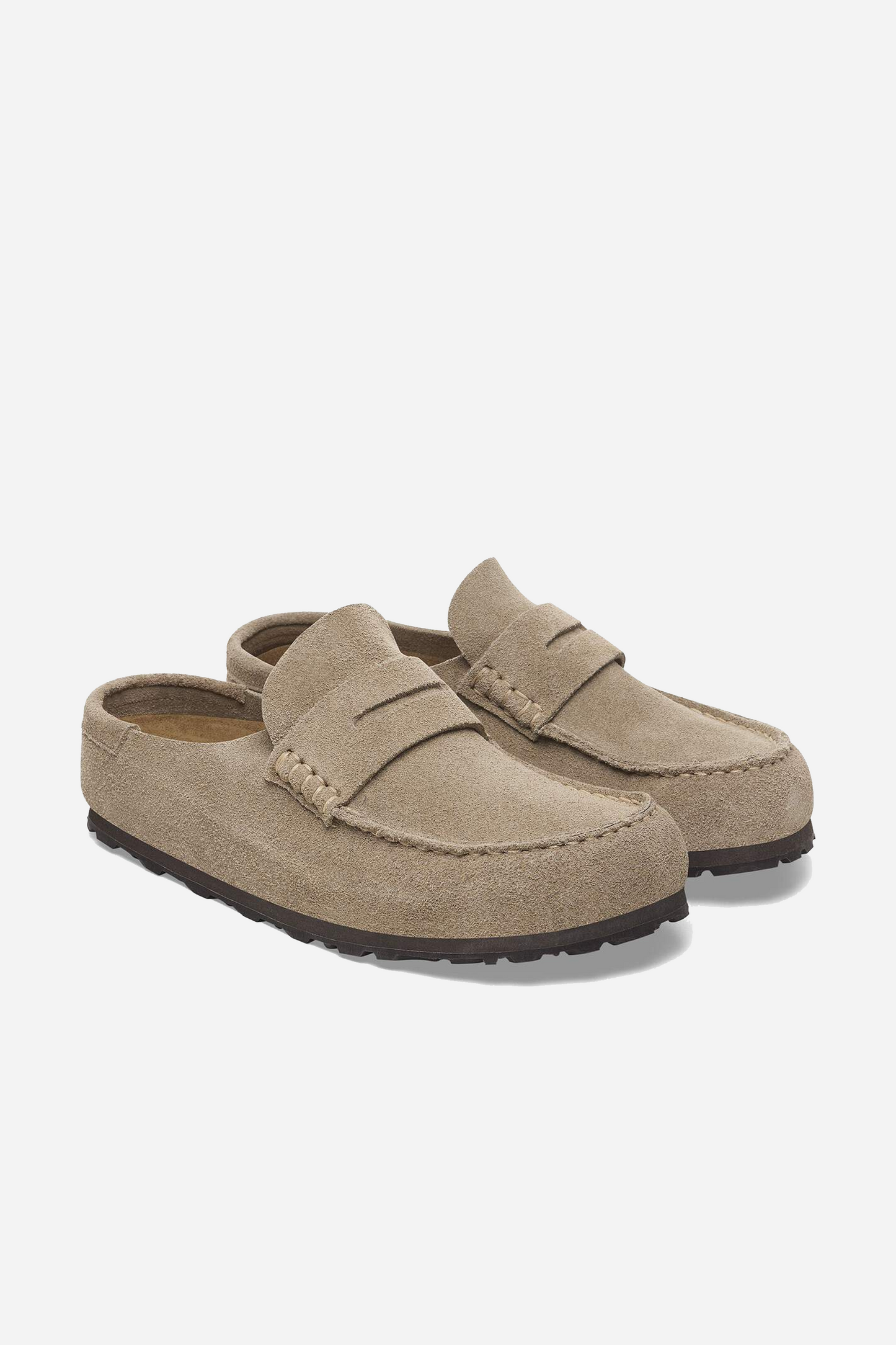 Naples Wrapped Suede Leather Taupe