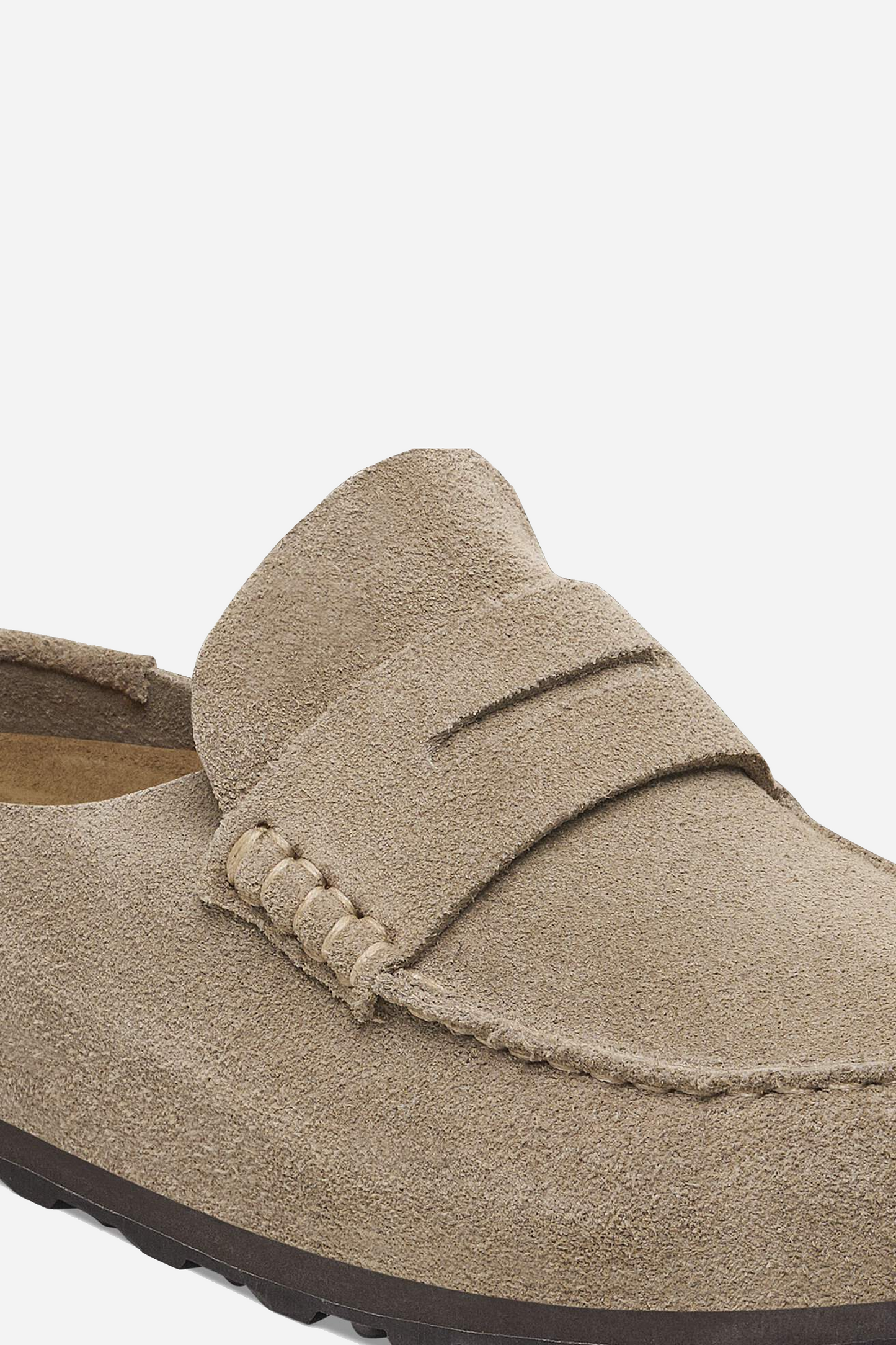 Naples Wrapped Suede Leather Taupe Narrow
