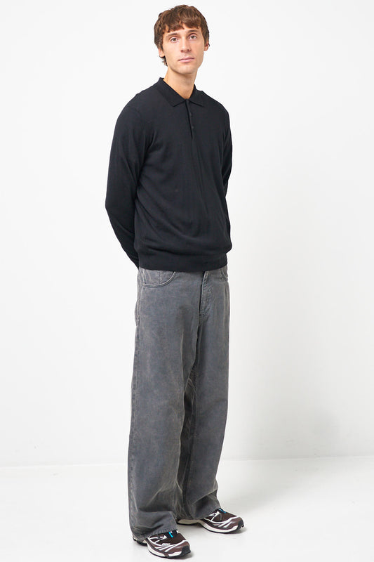 Otto Merino Polo Black