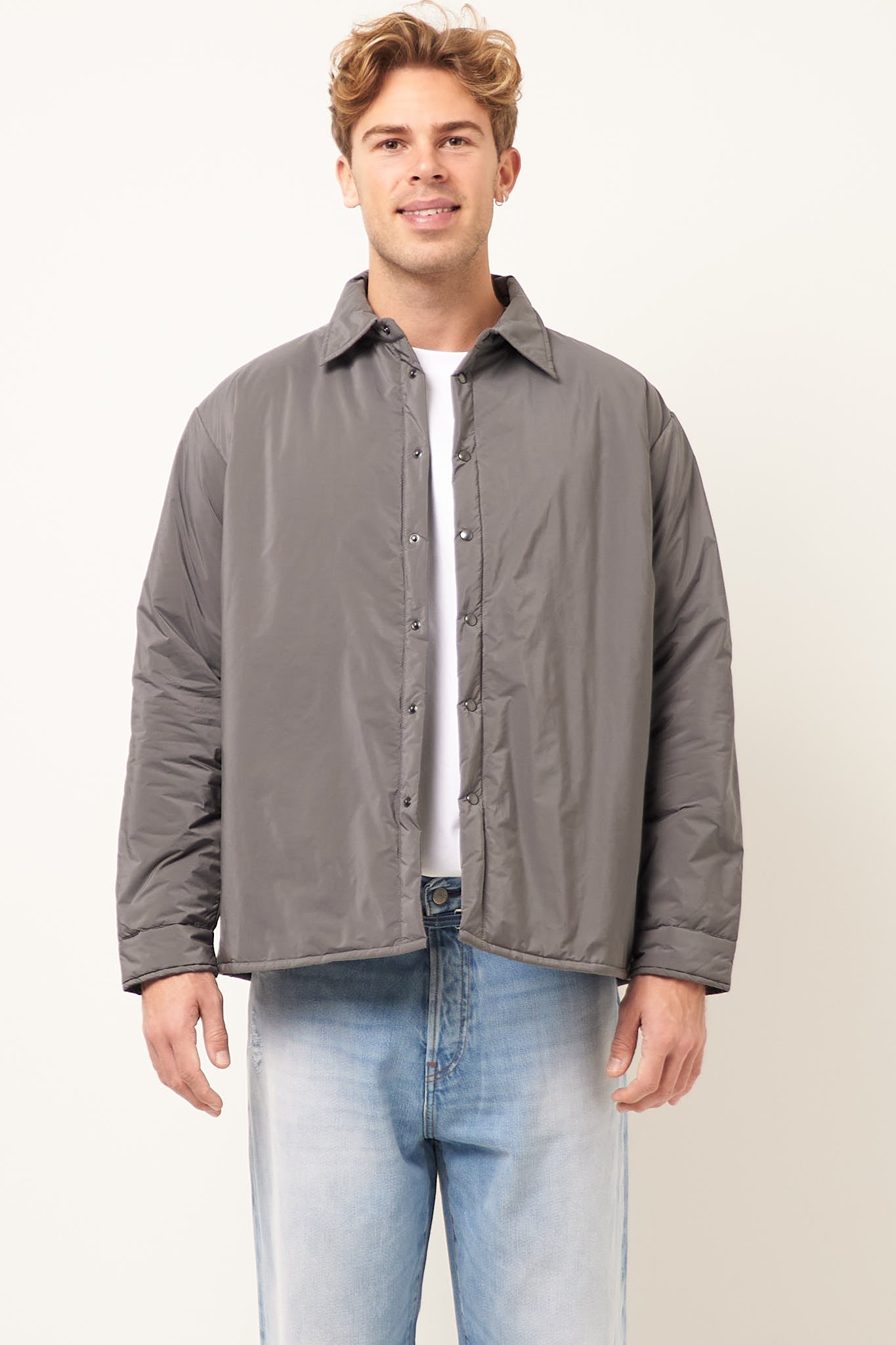 Padded Overshirt Grey