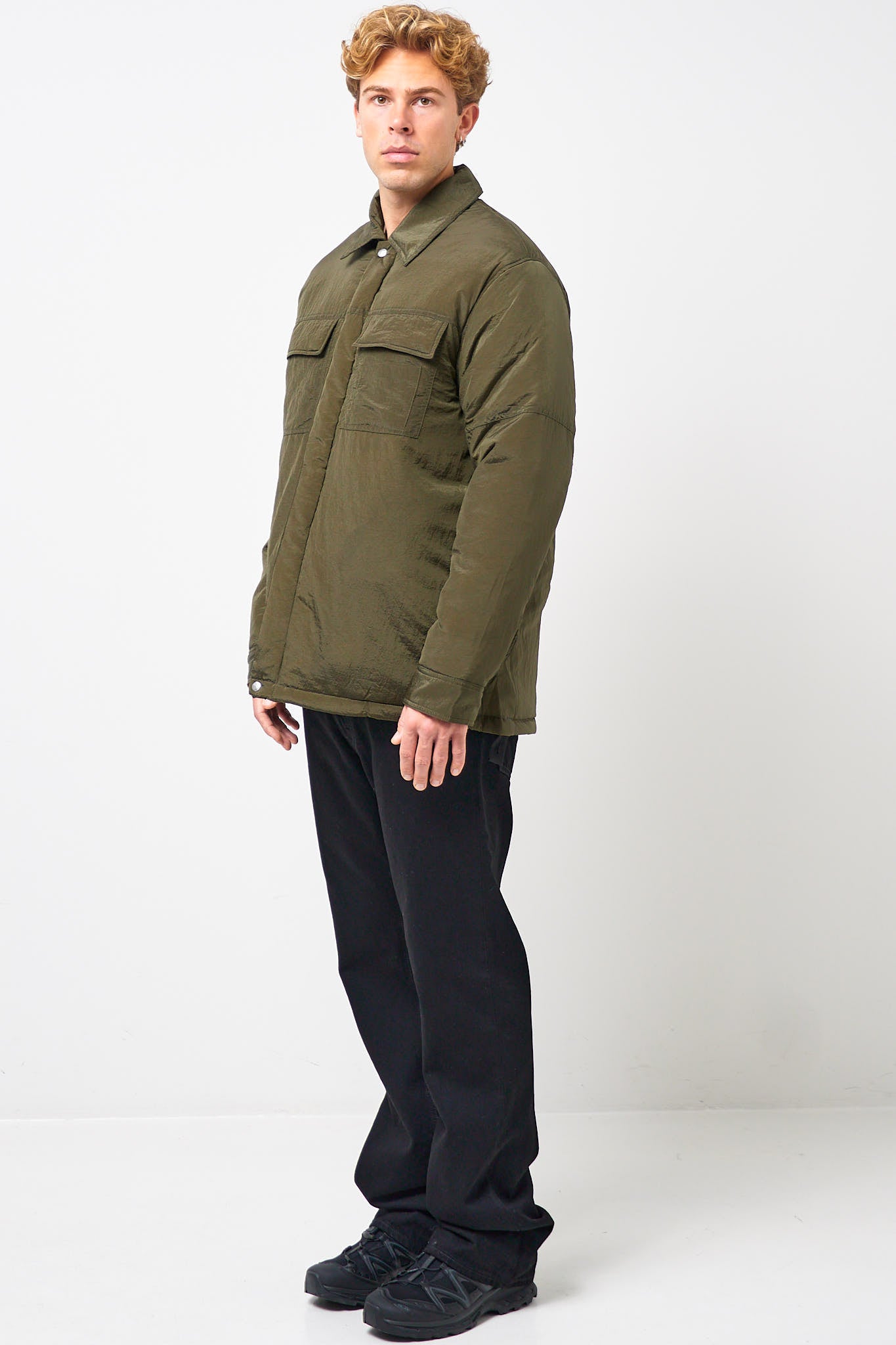 Padded Overshirt Military Green
