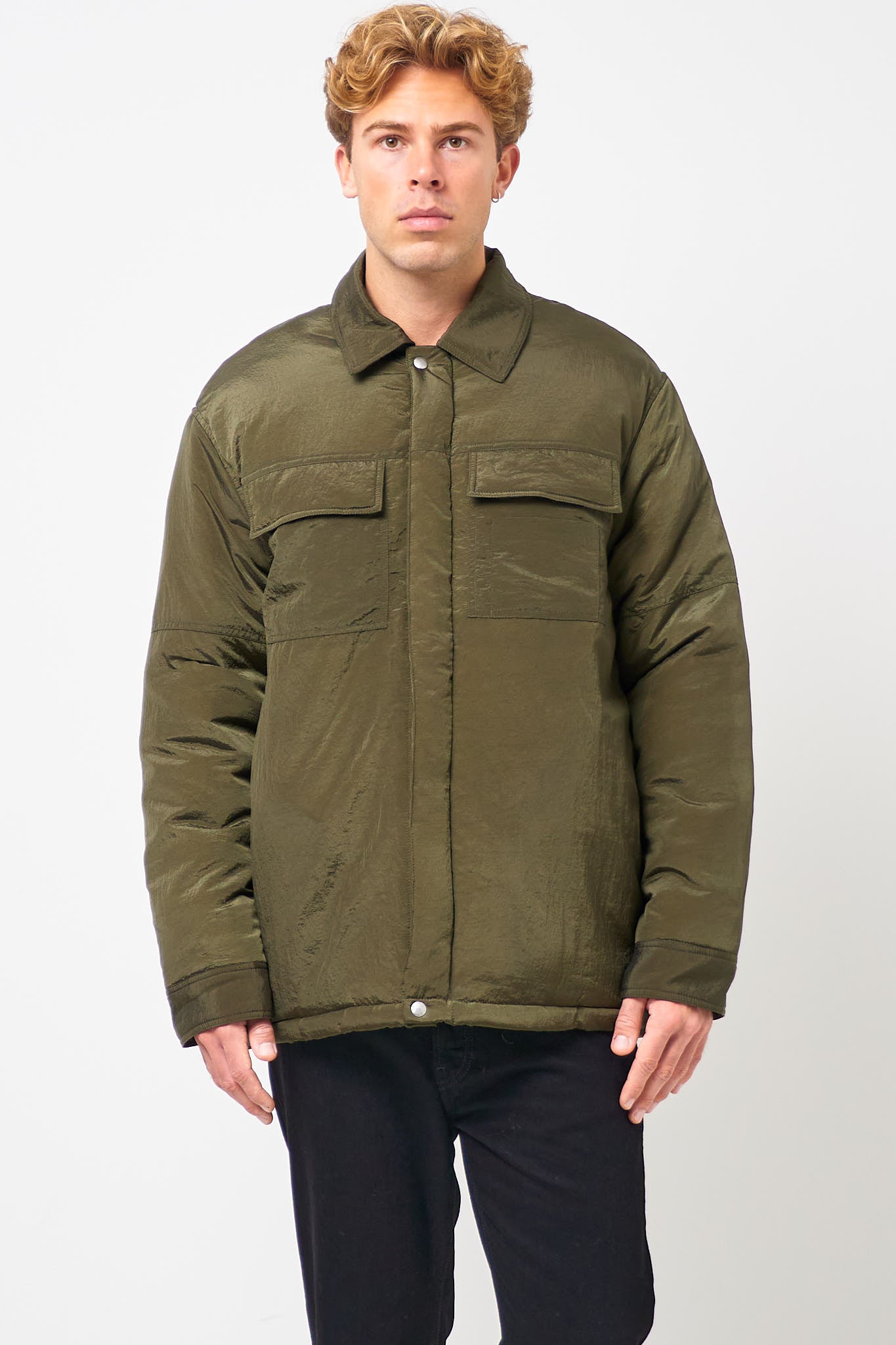 Padded Overshirt Military Green