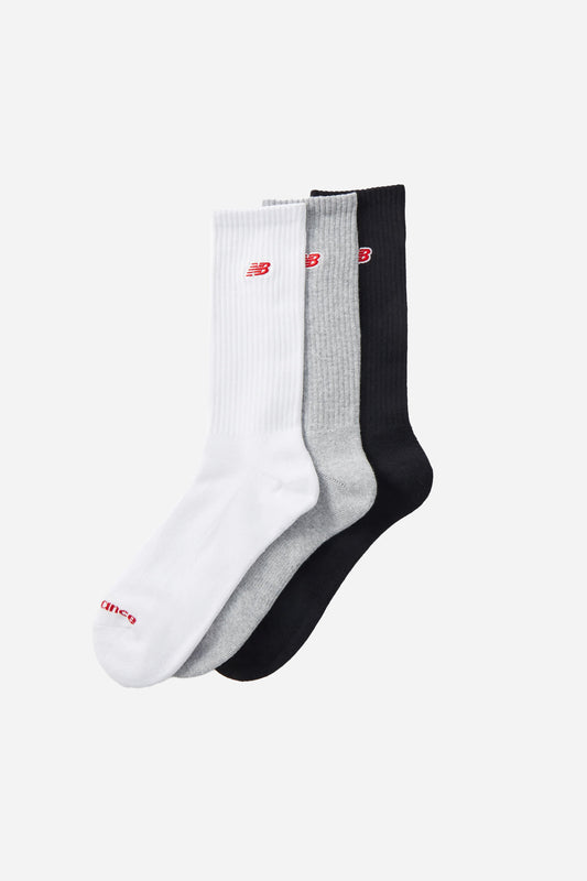 Patch Logo 3 Pack Socks Grey/White/Black