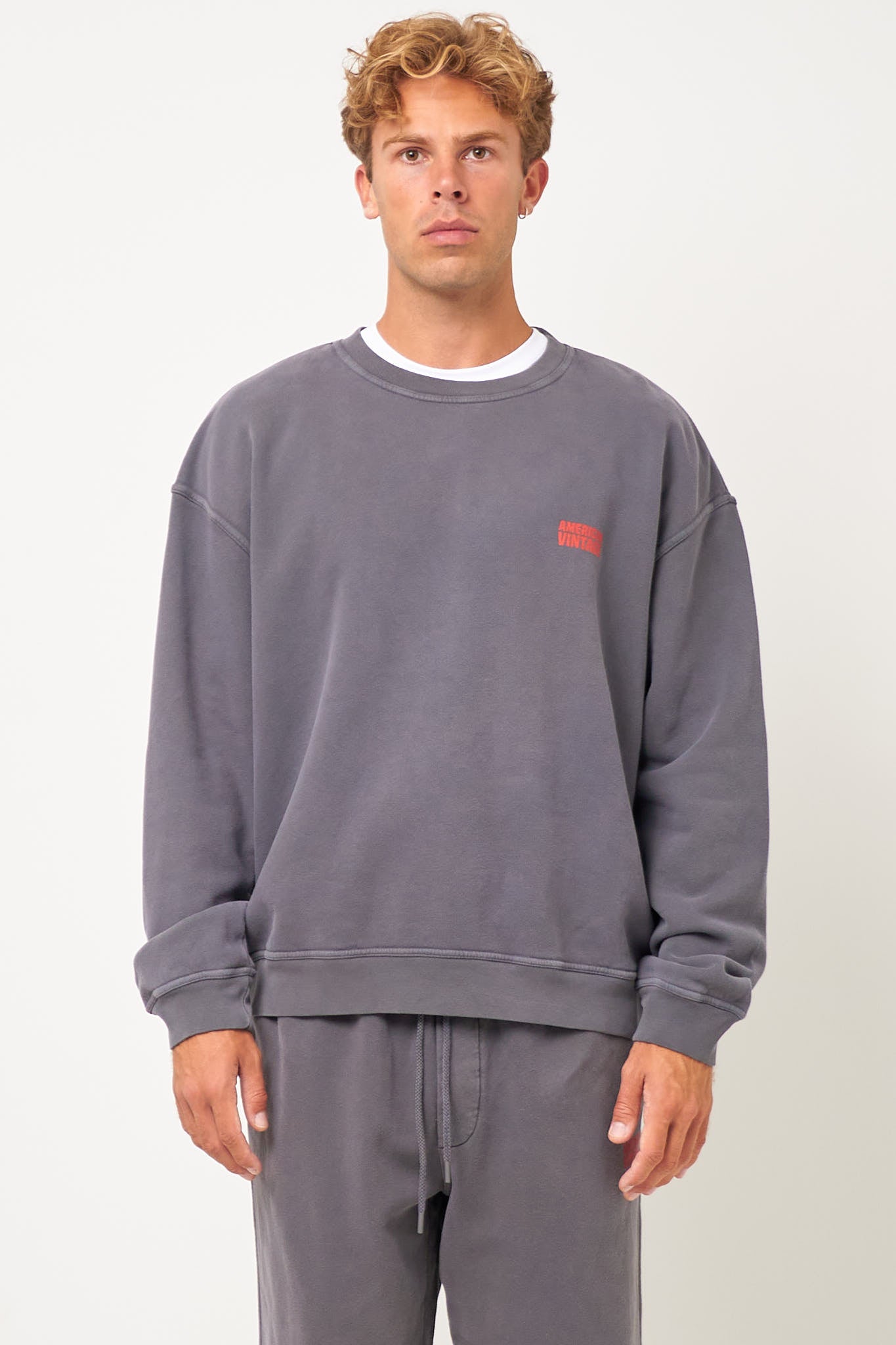 Plizzy Sweatshirt Vintage Ashen