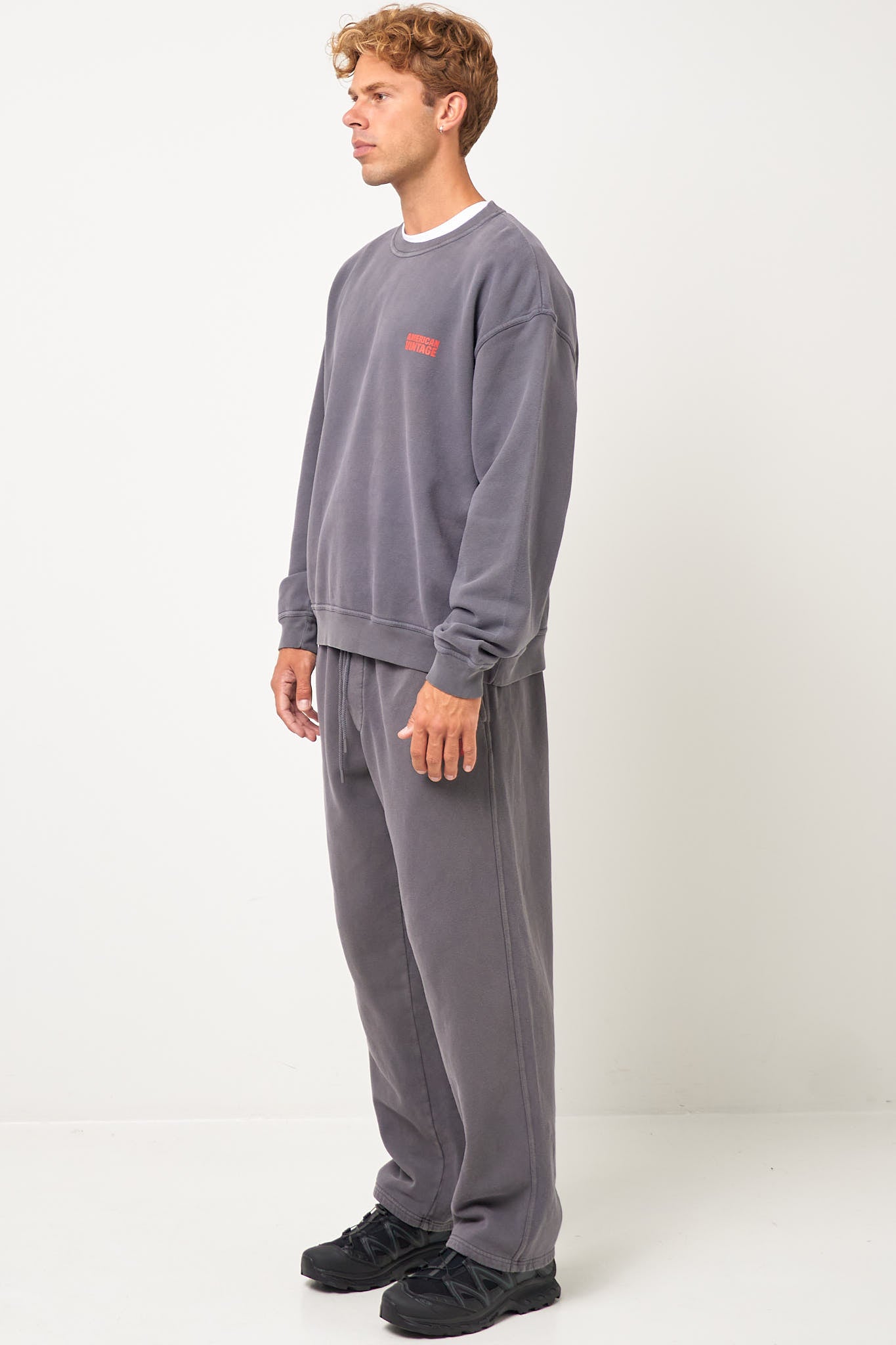 Plizzy Sweatshirt Vintage Ashen