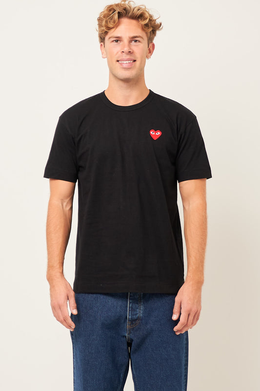 Red Heart T-shirt Black