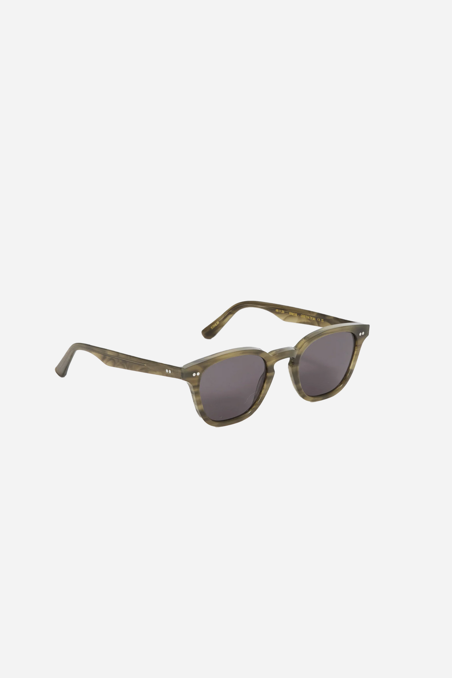 River Green Demi/Grey Solid Lens