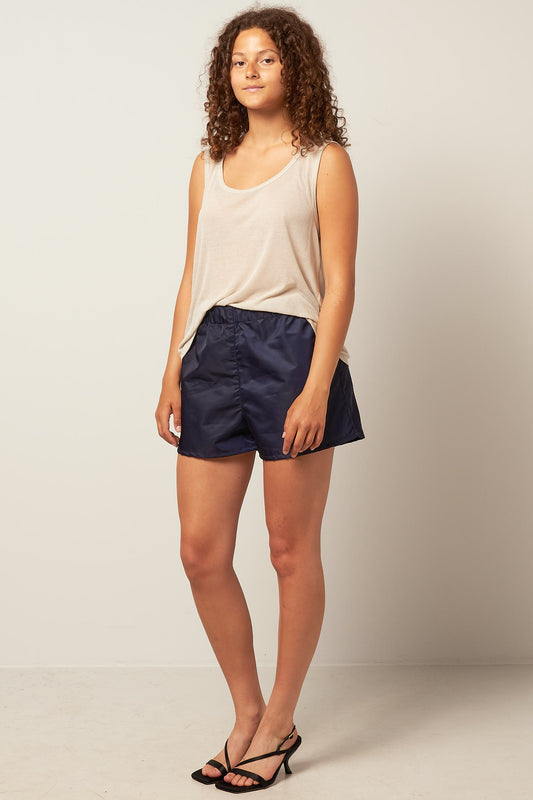 Ada Nylon Shorts Navy