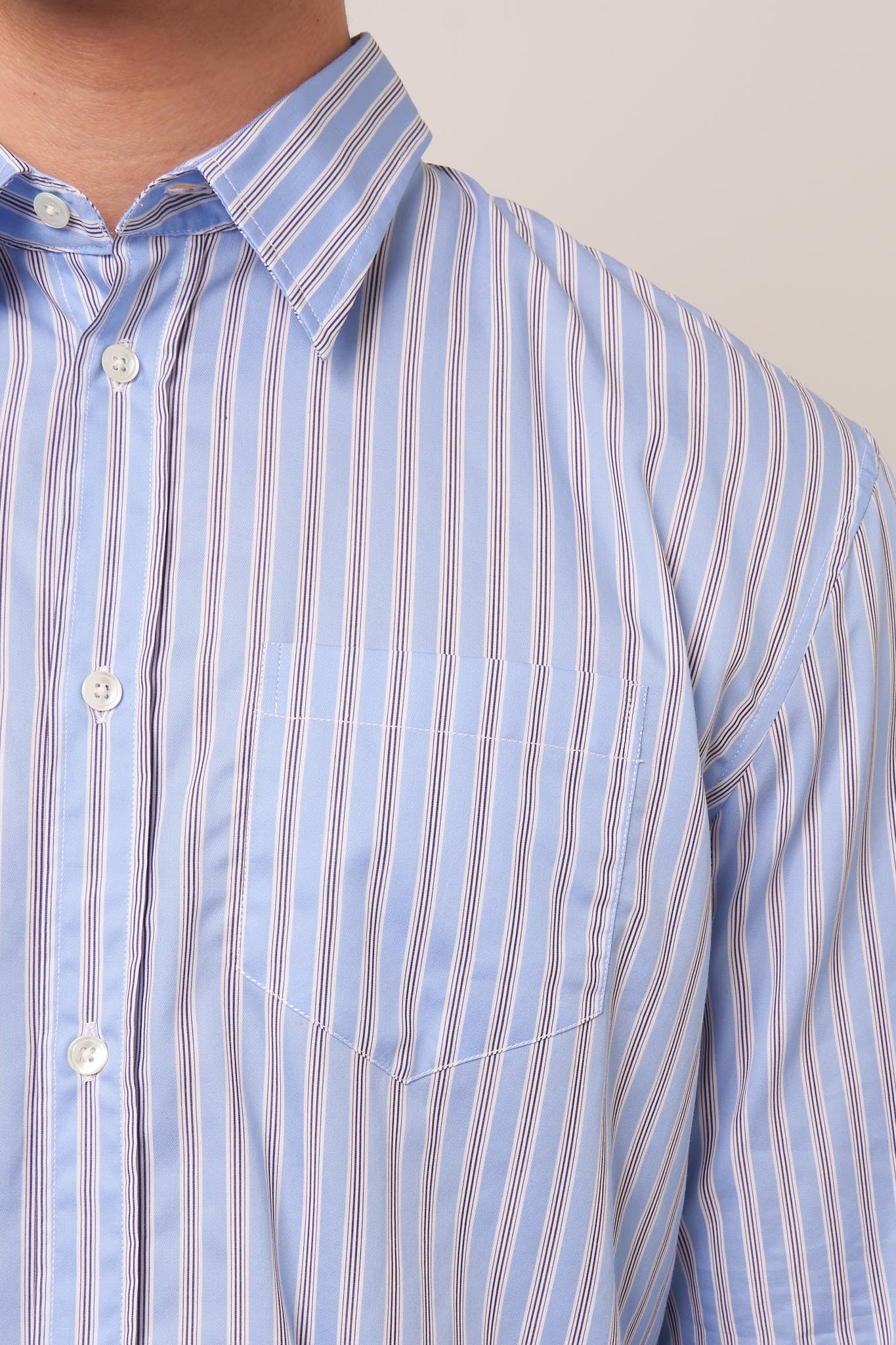 Brook Shirt Blue/White/Navy Stripe