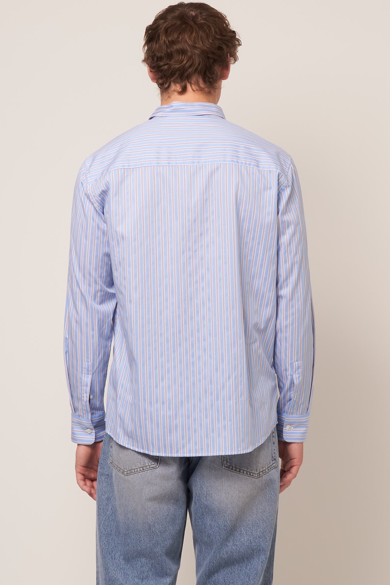 Brook Shirt Blue/White/Navy Stripe