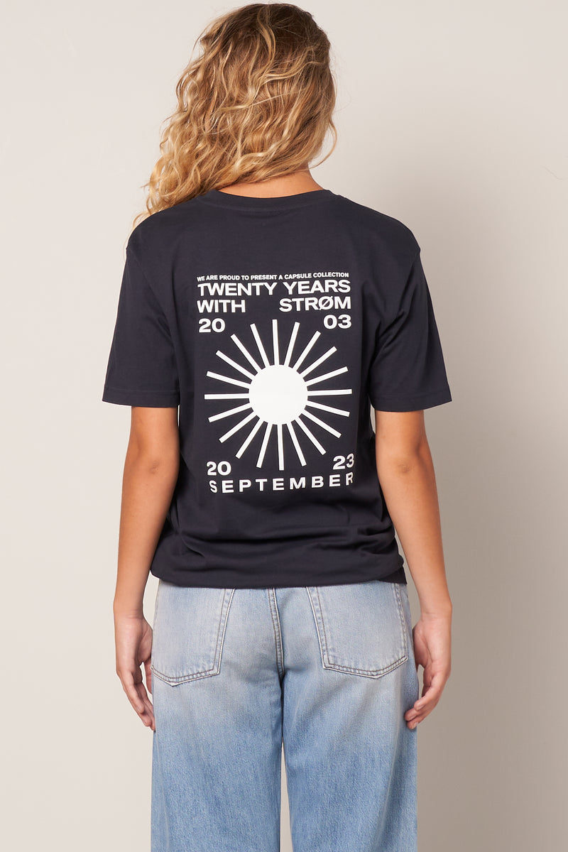 Sun T-Shirt Navy/White