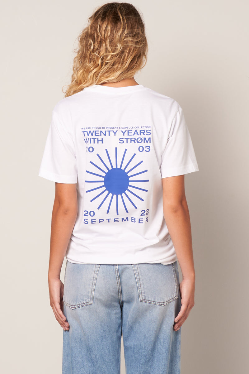 Sun T-Shirt White/Blue